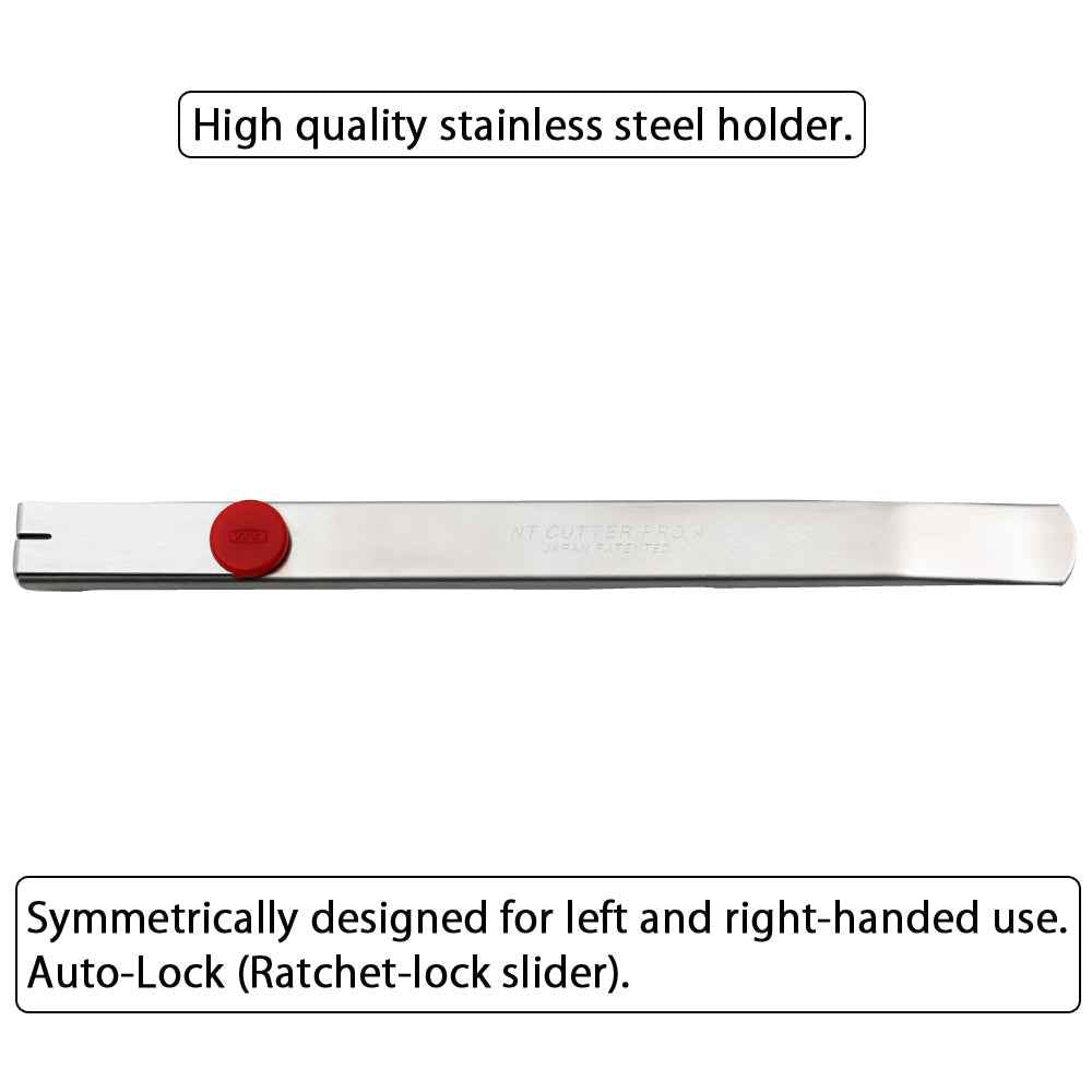 NT Cutter PRO Auto-Lock Stainless Steel Graphic Knife (AD-2P)