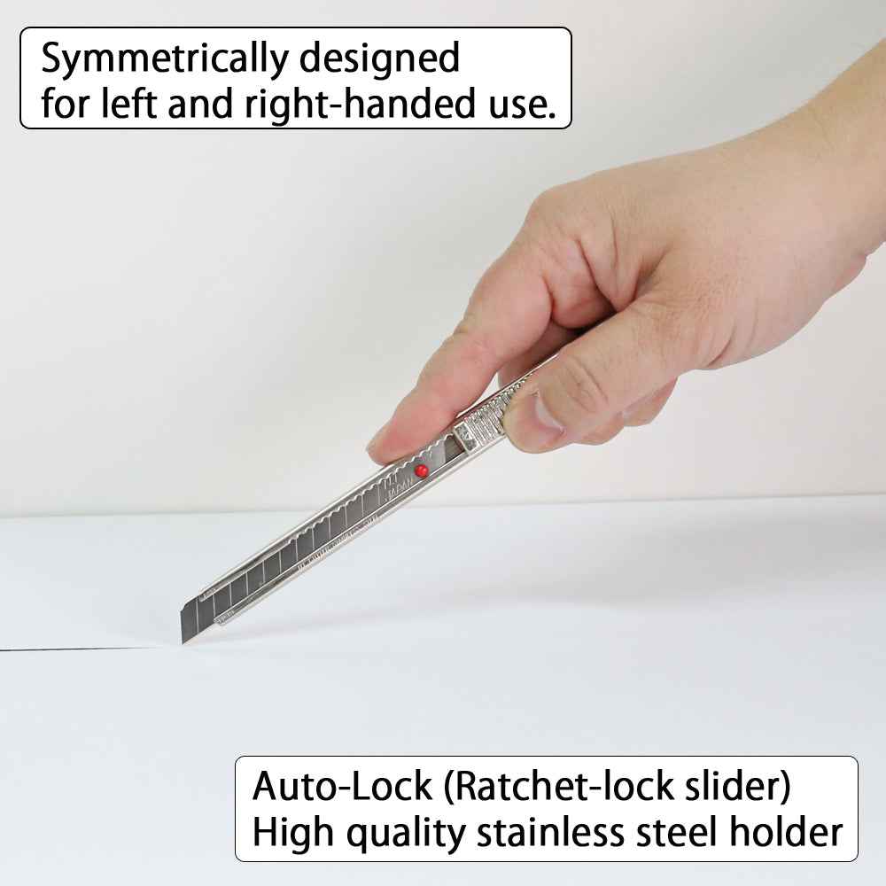 NT Cutter PRO Auto-Lock Stainless Steel Utility Knife (A-1P) 9mm