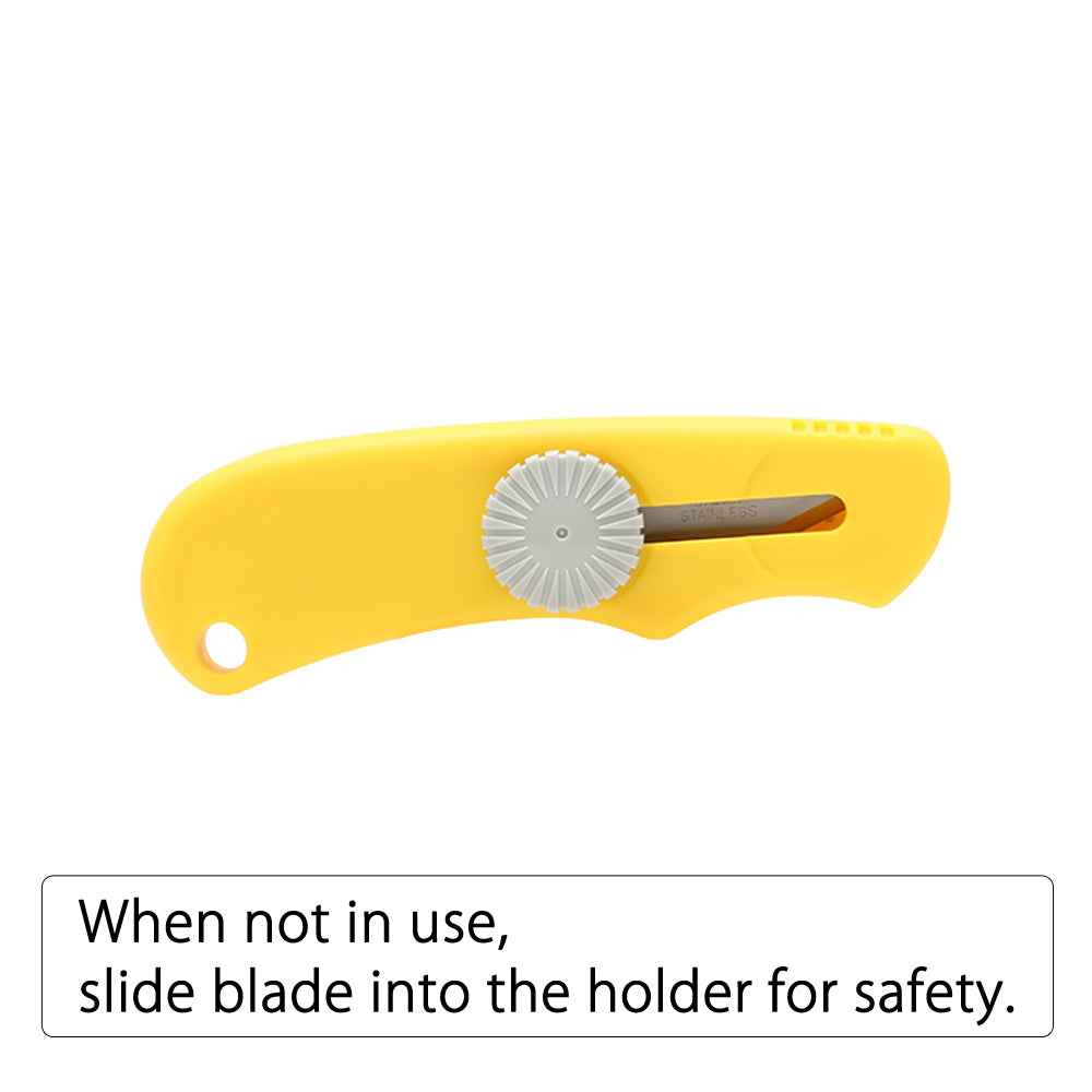 NT VS-1P Cutter Knife, Stainless Steel Blade, Yellow
