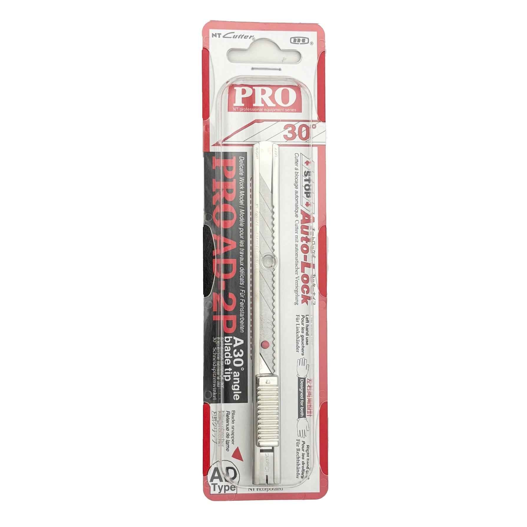 NT Cutter PRO Auto-Lock Stainless Steel Graphic Knife (AD-2P)