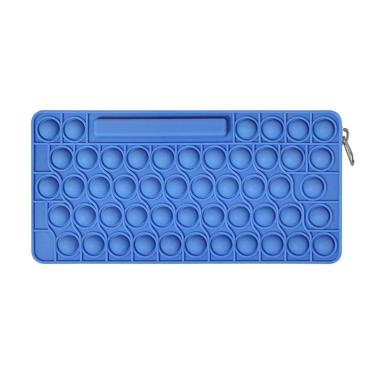 Bubble Sensory Pencil Case Toy Anti Stress Silicone Pencil Case Dark Blue