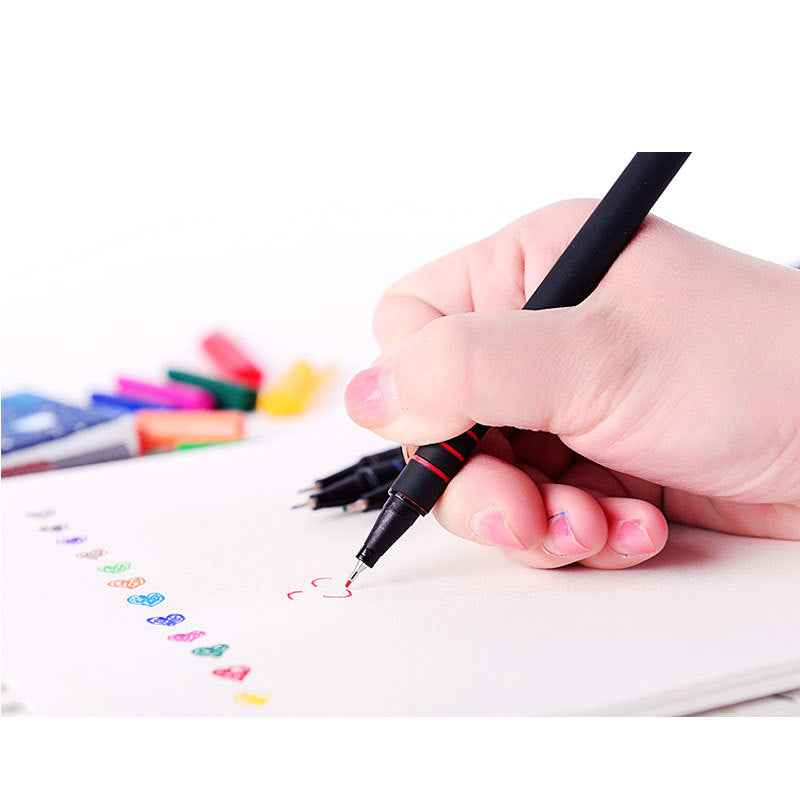 Mont Marte 12 Color Fineliner Set,Soft Grip,Odour Free