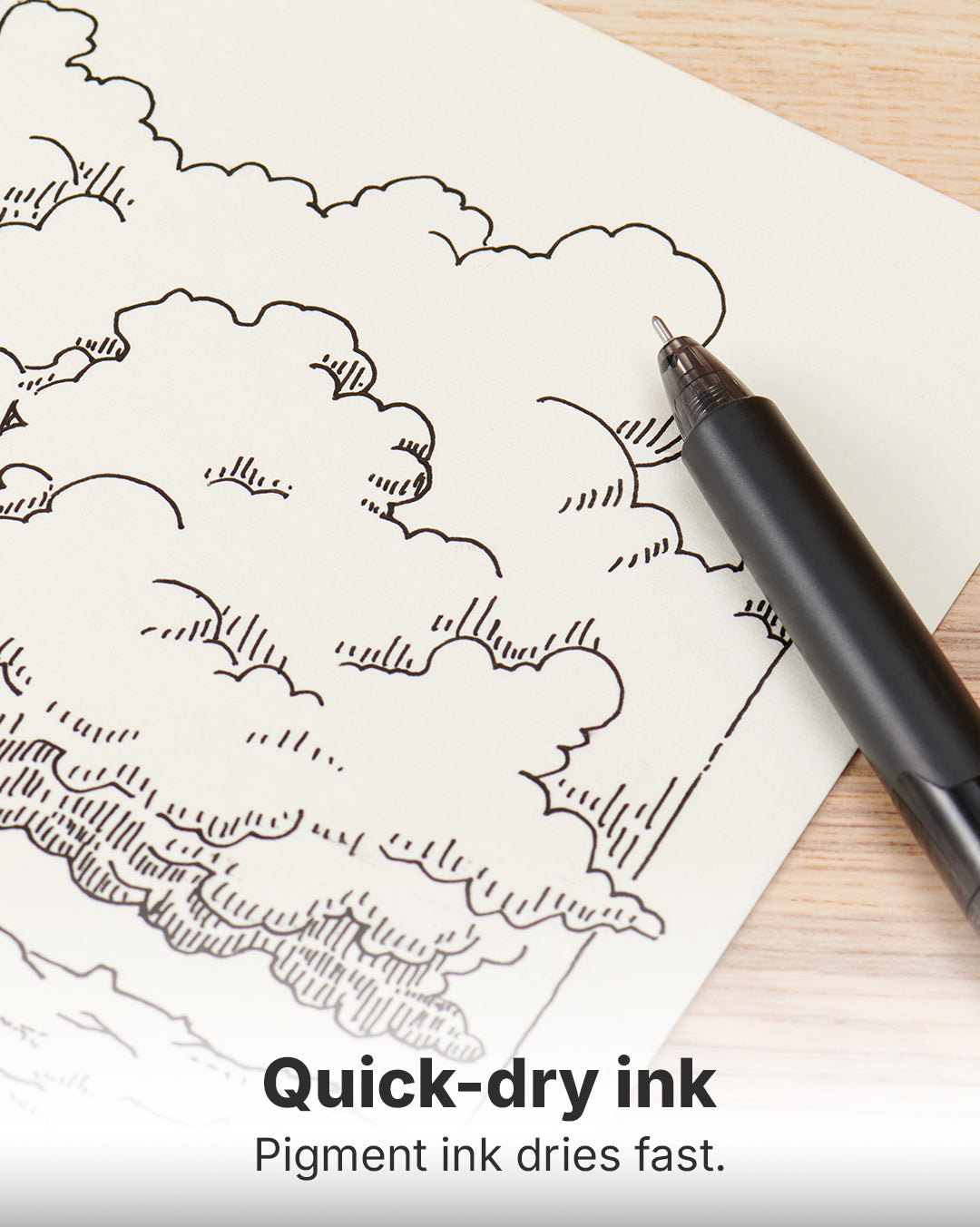 KACO K9 Transparent Gel Pen 0.5mm Black Ink 5/10Pack