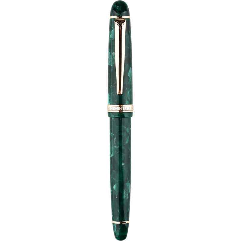 Majohn S3 Fountain Pen Celluloid,Iridium Fine Nib Gold Plated Green