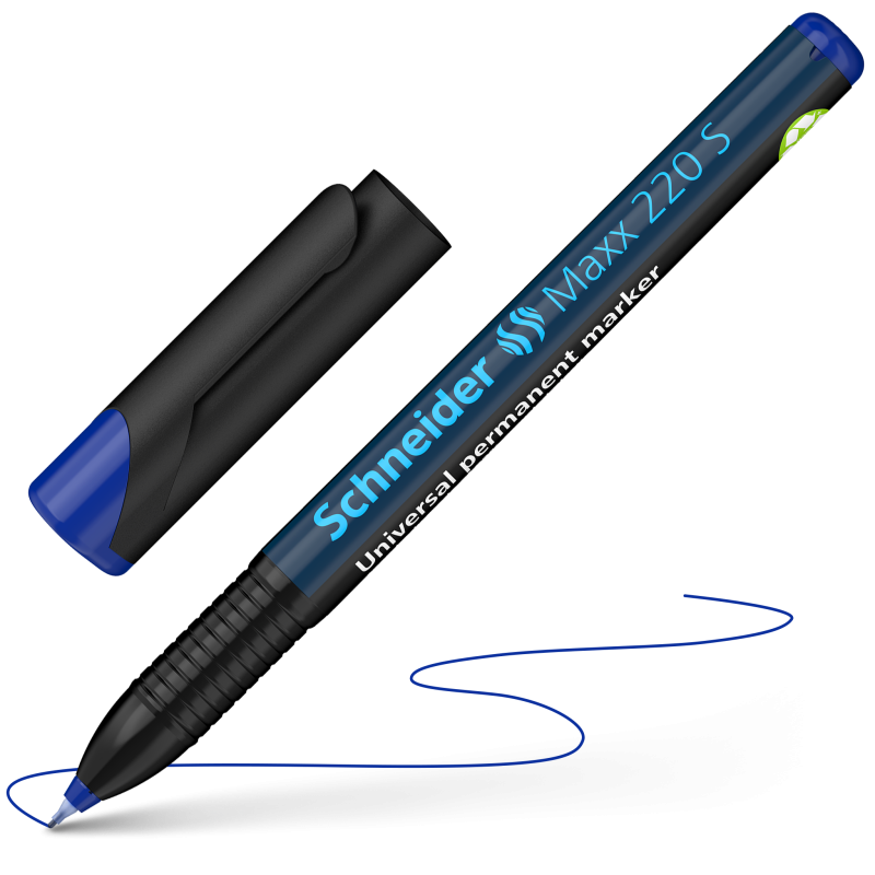 Schneider Maxx 220 S Permanent Markers 0.4mm 4 Color Pack 4 Blue