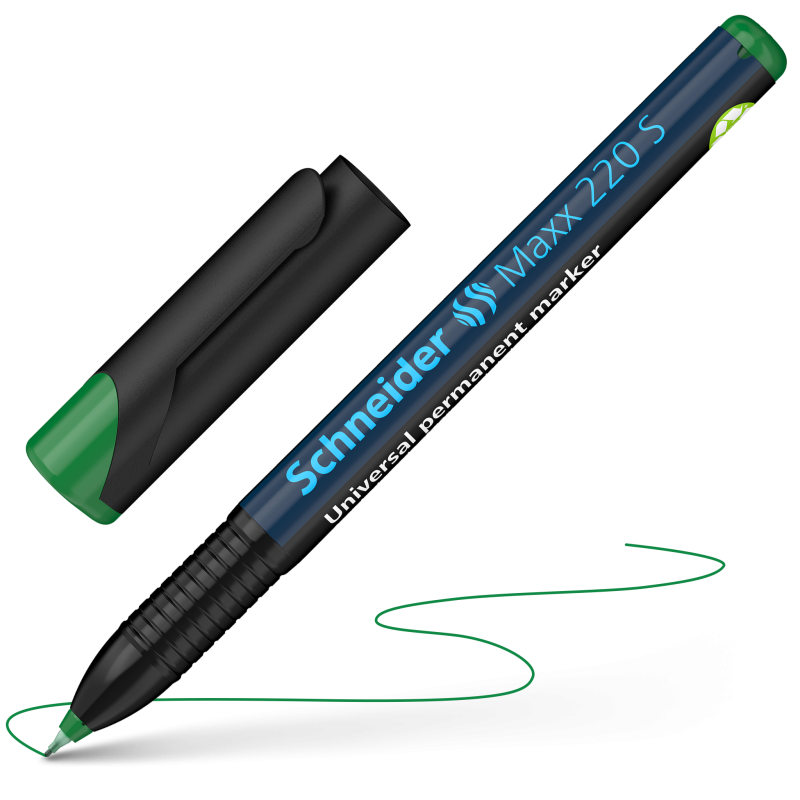Schneider Maxx 220 S Permanent Markers 0.4mm 4 Color Pack 4 Green