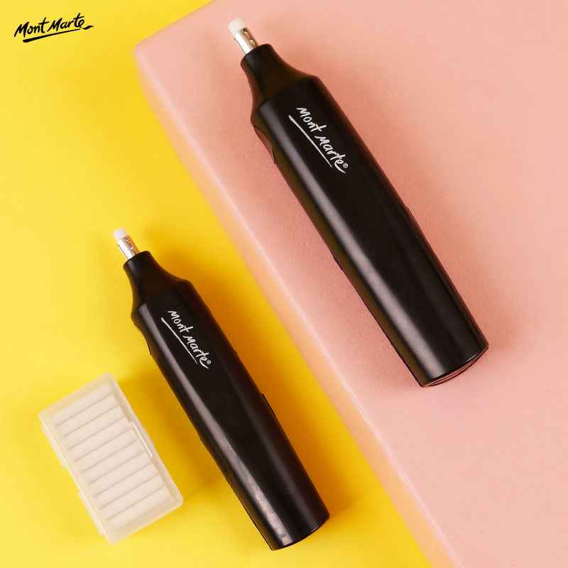 Mont Marte Electric Eraser with 30 Eraser Refills