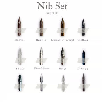 12 Classic Dip Pen Nibs Set for Beginners