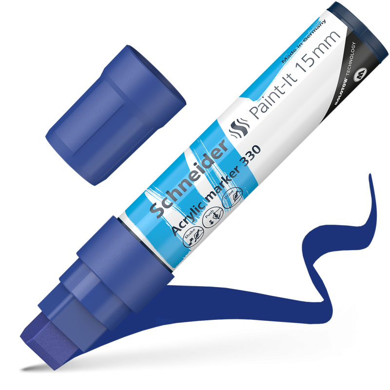 Schneider Paint-It 330 Acrylic Marker Set 15mm 6 Color Pack