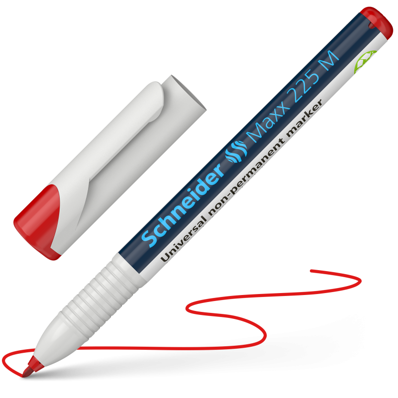 Schneider Maxx 225 M Non-Permanent Marker 1.0mm 4 Color Pack 4 Red
