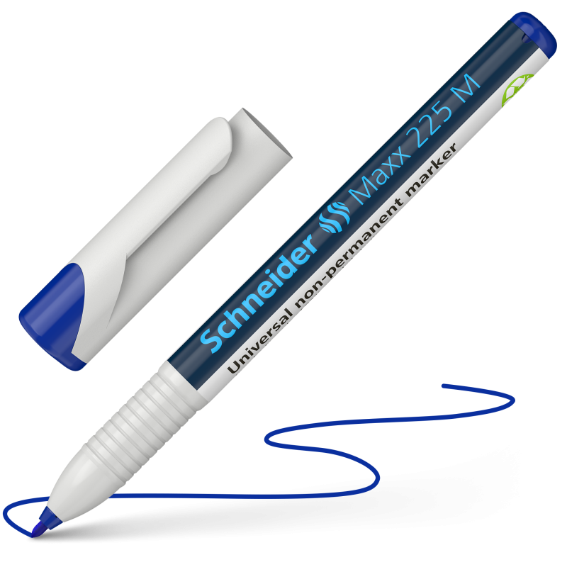 Schneider Maxx 225 M Non-Permanent Marker 1.0mm 4 Color Pack 4 Blue