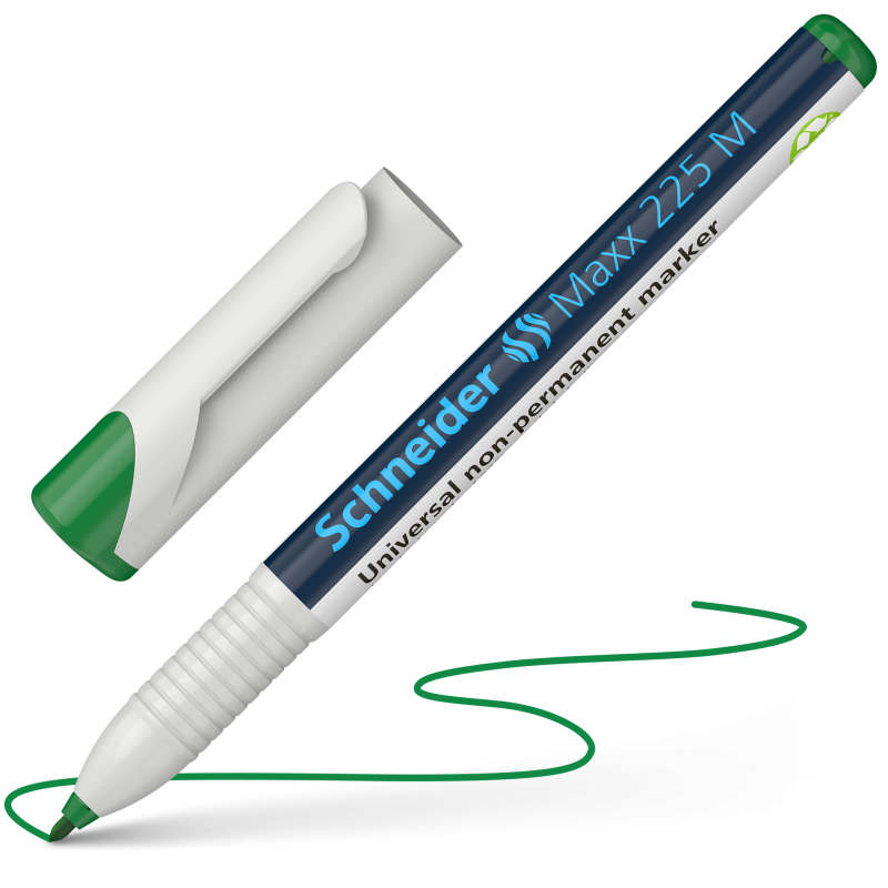 Schneider Maxx 225 M Non-Permanent Marker 1.0mm 4 Color Pack 4 Green
