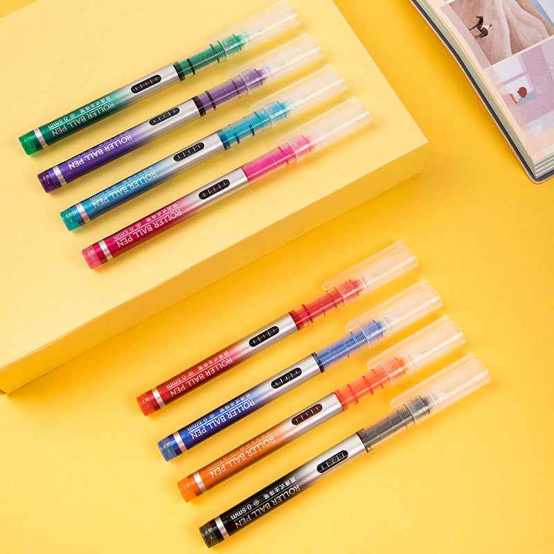 DELI S855 Liquid Ink Rollerball Pens 8 Color 0.5MM Fine Point