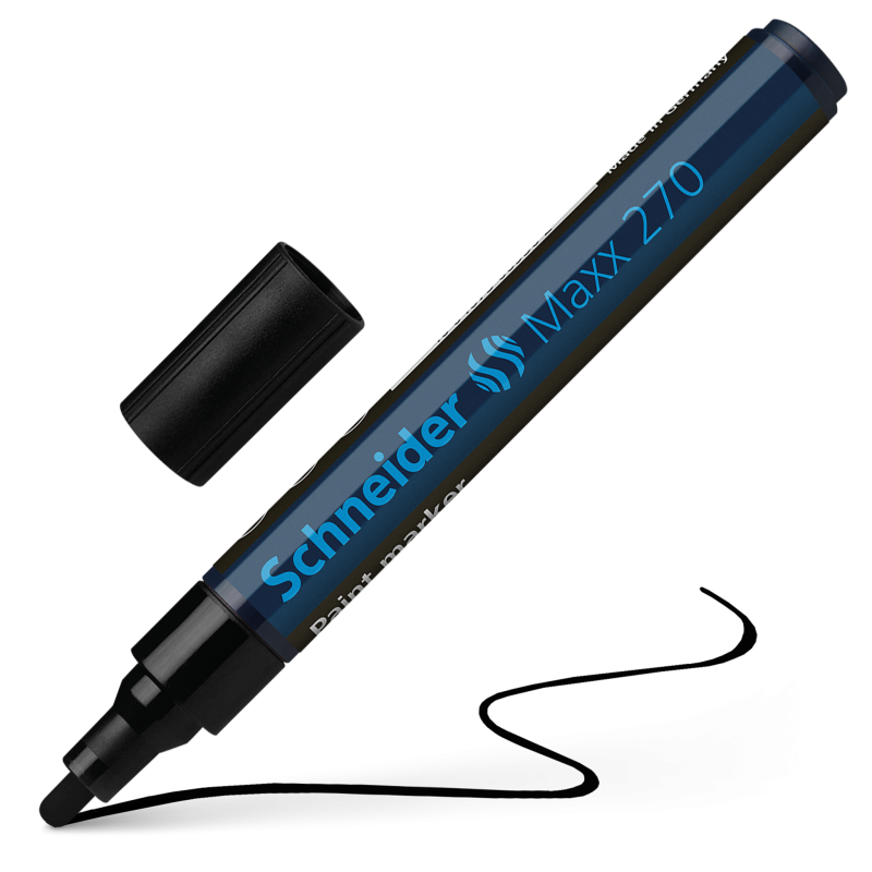Schneider Maxx 270 Paint and Decoration Marker Pens Bullet Tip 1-3mm Black