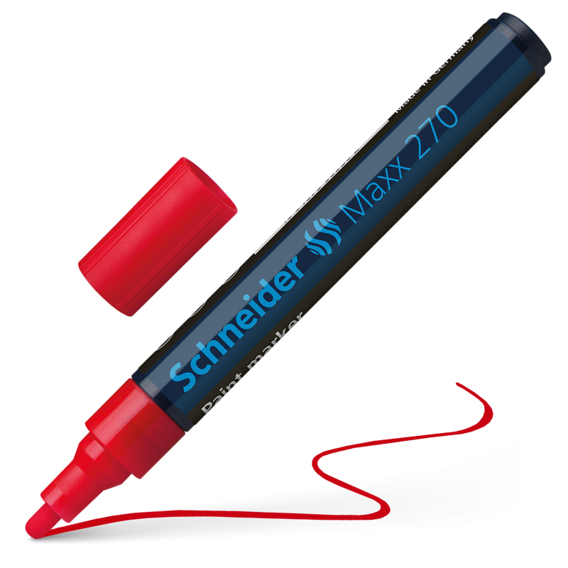 Schneider Maxx 270 Paint and Decoration Marker Pens Bullet Tip 1-3mm Red