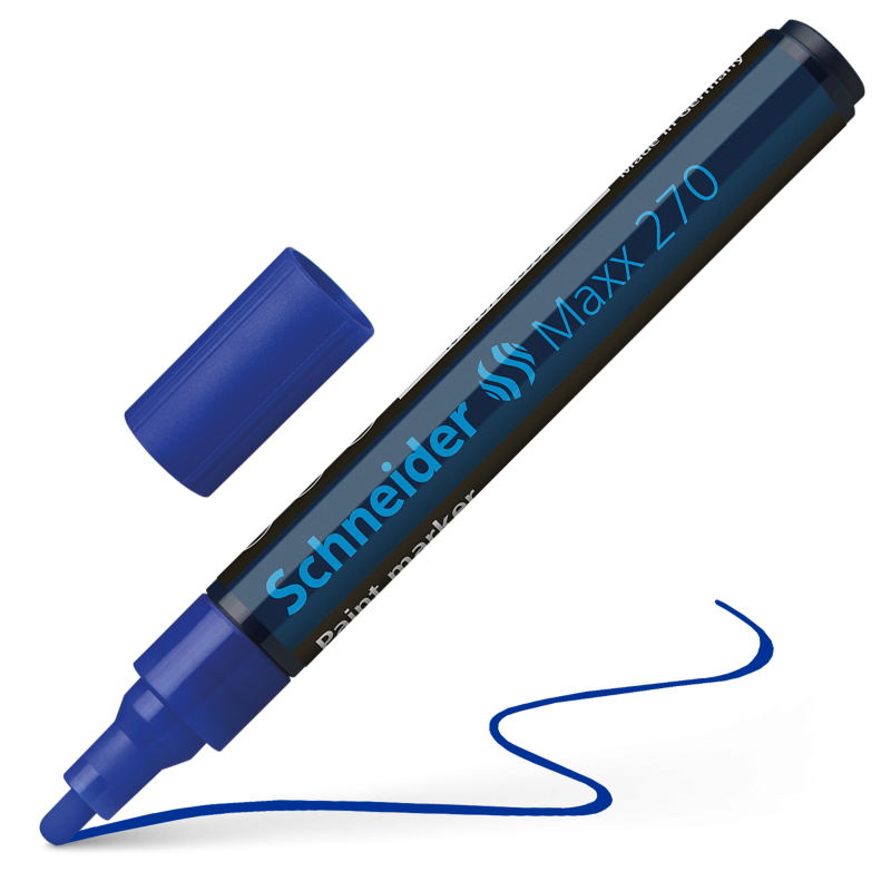 Schneider Maxx 270 Paint and Decoration Marker Pens Bullet Tip 1-3mm Blue