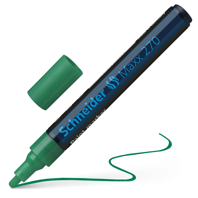 Schneider Maxx 270 Paint and Decoration Marker Pens Bullet Tip 1-3mm Green