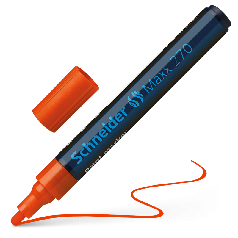 Schneider Maxx 270 Paint and Decoration Marker Pens Bullet Tip 1-3mm Orange