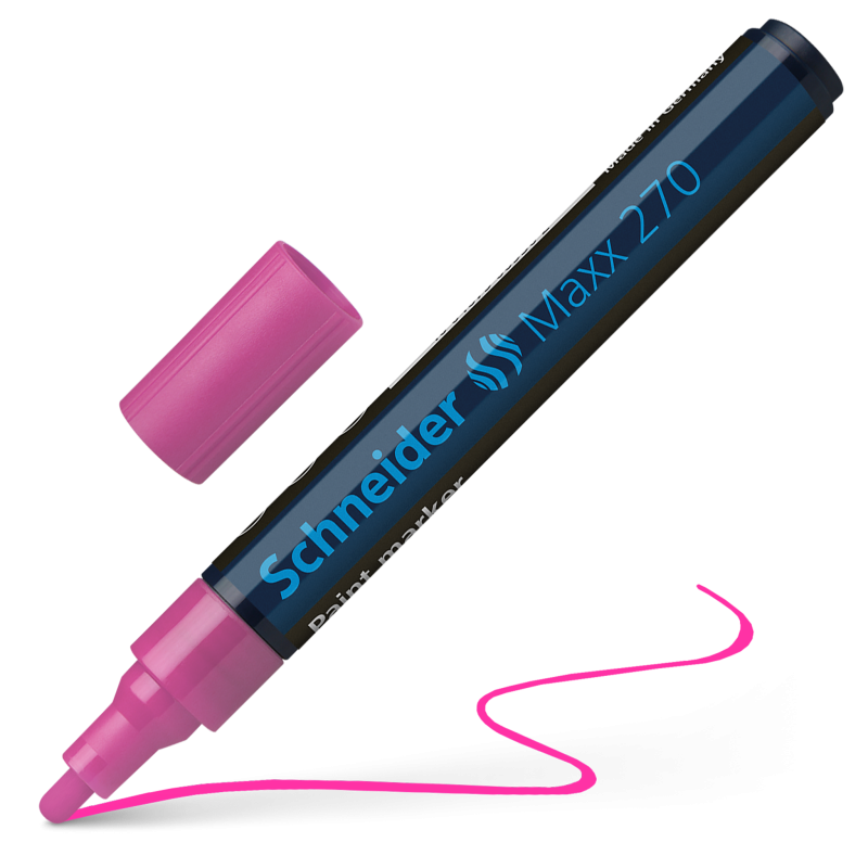 Schneider Maxx 270 Paint and Decoration Marker Pens Bullet Tip 1-3mm Pink