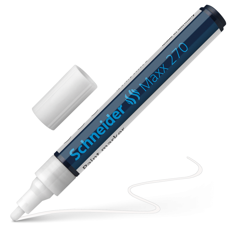 Schneider Maxx 270 Paint and Decoration Marker Pens Bullet Tip 1-3mm White