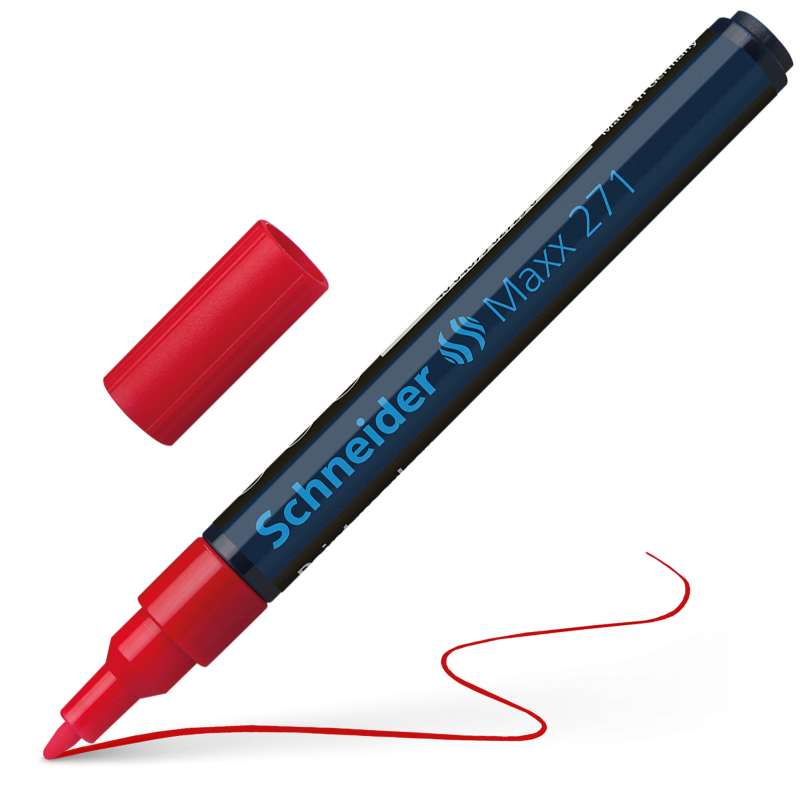Schneider Maxx 271 Paint and Decoration Marker Pens Bullet Tip 1-2mm Red