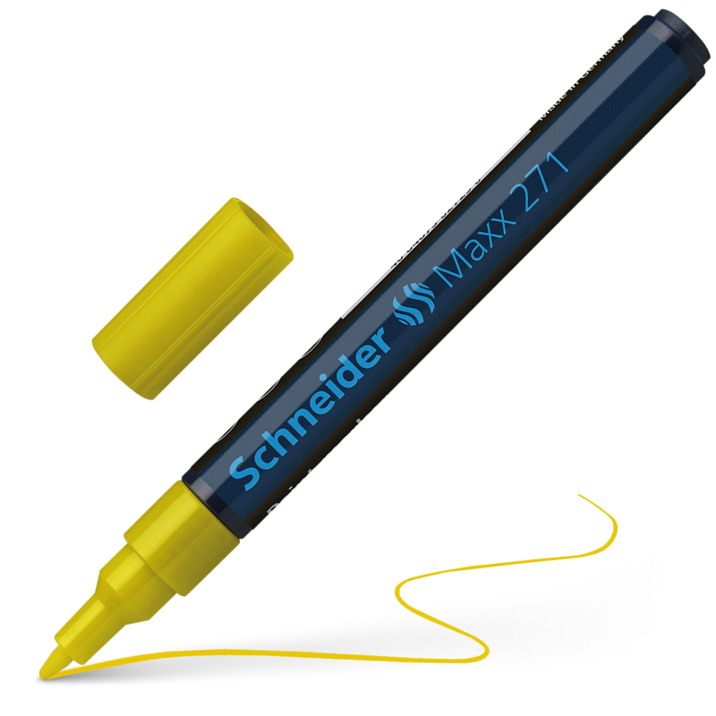 Schneider Maxx 271 Paint and Decoration Marker Pens Bullet Tip 1-2mm Yellow