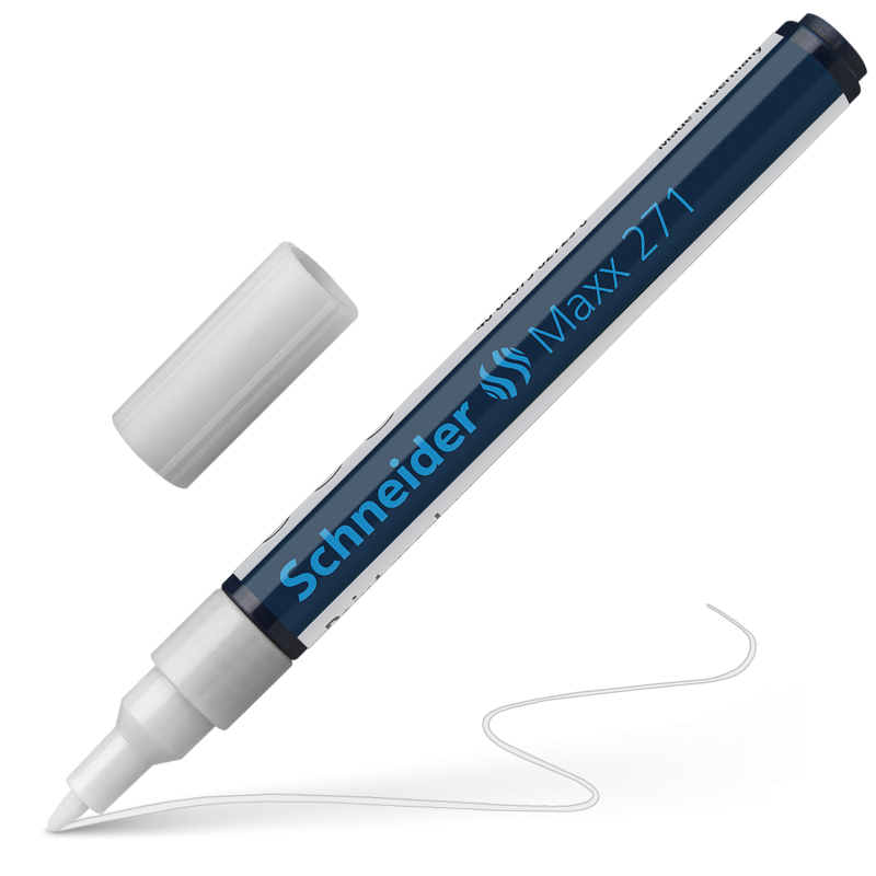 Schneider Maxx 271 Paint and Decoration Marker Pens Bullet Tip 1-2mm White