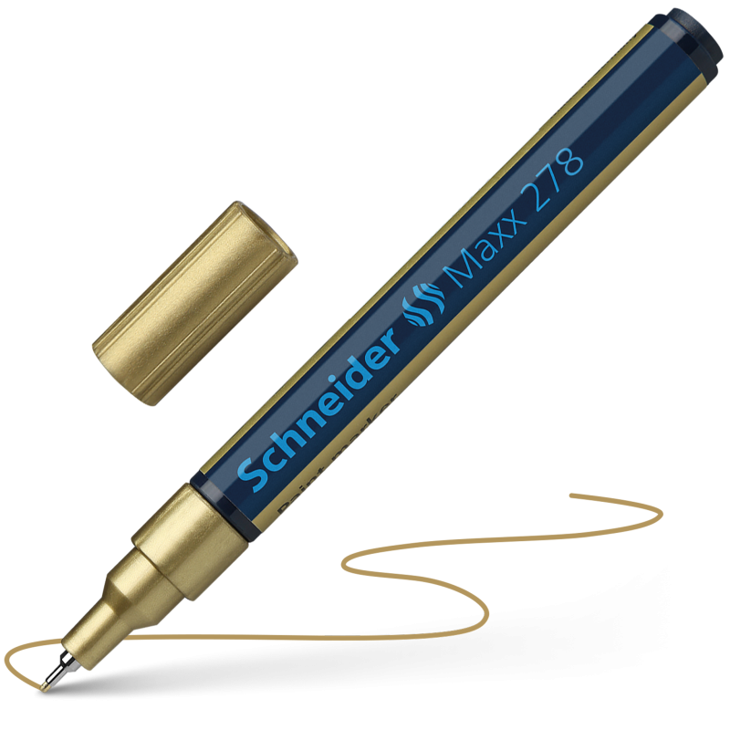 Schneider Maxx 278 Paint and Decoration Marker Pens Fine Tip 0.8mm Gold
