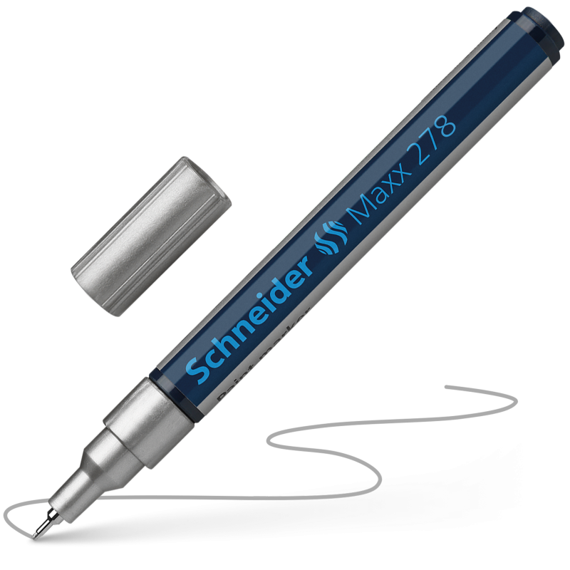 Schneider Maxx 278 Paint and Decoration Marker Pens Fine Tip 0.8mm Silver