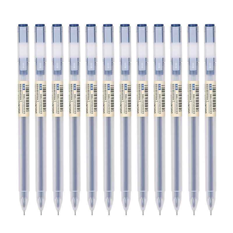 DELI A119 Colors Gel Pen Needle Tip 0.5mm Fine Point 12 Pack