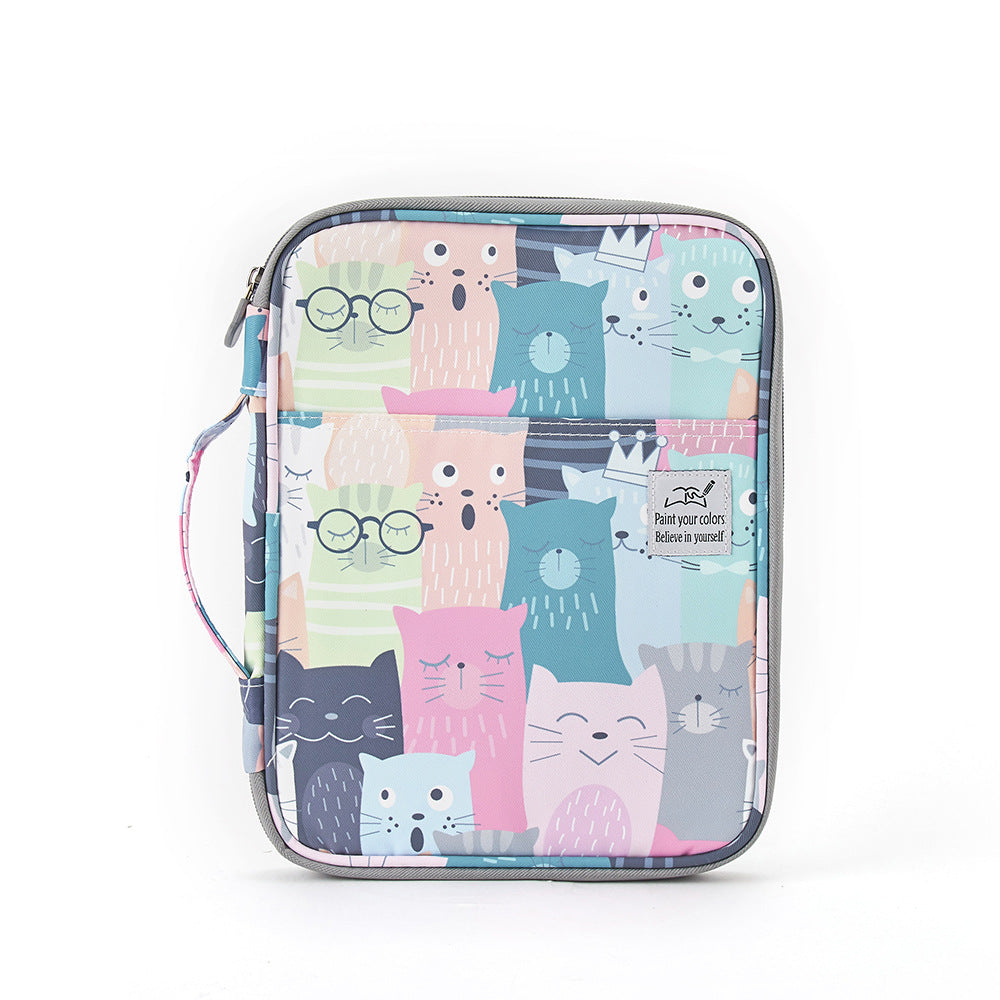Cat Pattern 192 Slots Colored Pencil Case A