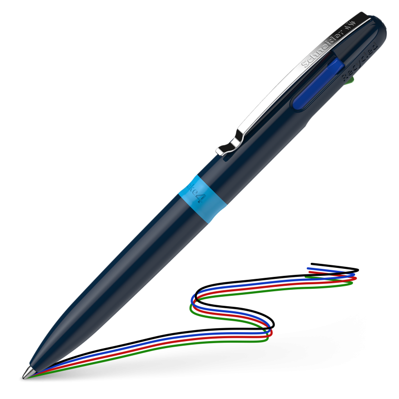 Schneider Take 4 Ballpoint Multi-Pen 4in1 Colour Deep Blue