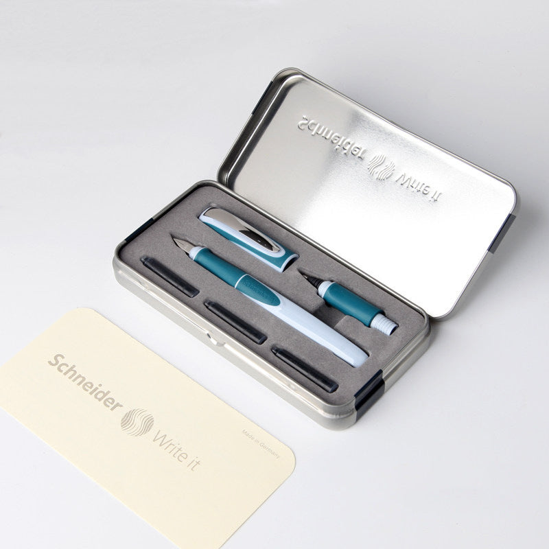 Schneider Ray Fountain Rollerball Pen Set Green