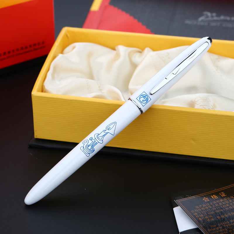 Picasso 606 Ultrafine Accounting Fountain Pen EF Nib White