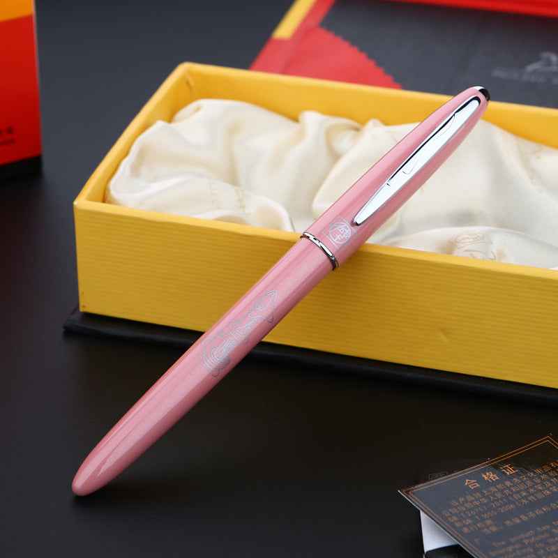 Picasso 606 Ultrafine Accounting Fountain Pen EF Nib Pink