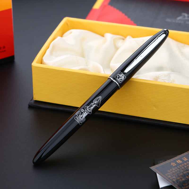 Picasso 606 Ultrafine Accounting Fountain Pen EF Nib Black