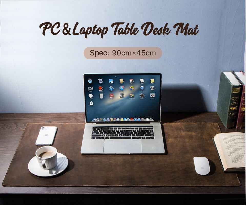 Contacts Family Leather Desk Mat – Large Crazy Horse Mouse Pad