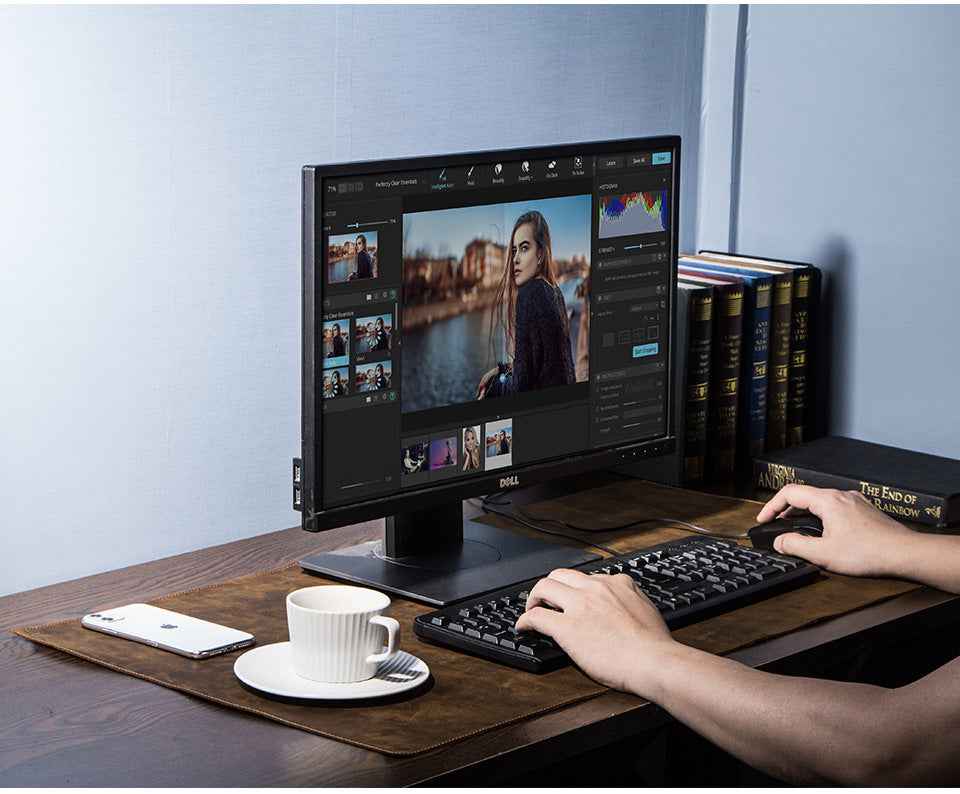 Contacts Family Leather Desk Mat – Large Crazy Horse Mouse Pad