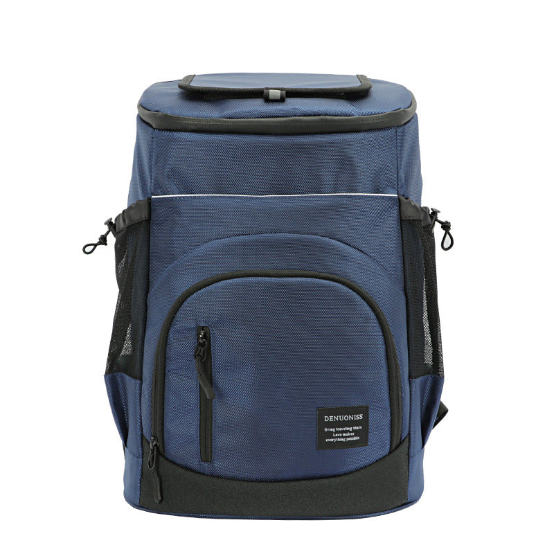 DENUONISS 30L Large Waterproof Insulated Cooler Backpack Blue