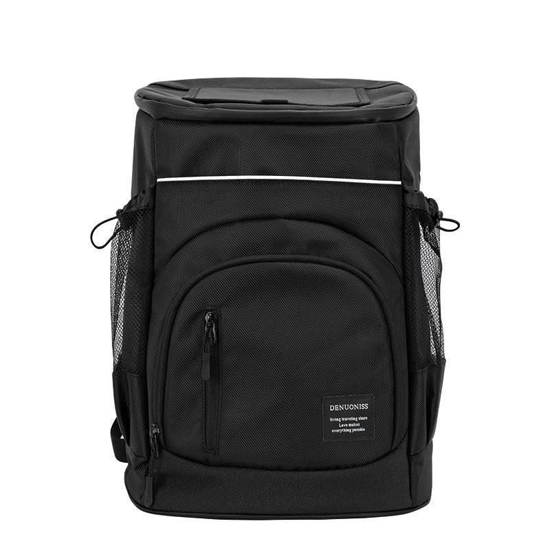 DENUONISS 30L Large Waterproof Insulated Cooler Backpack Black