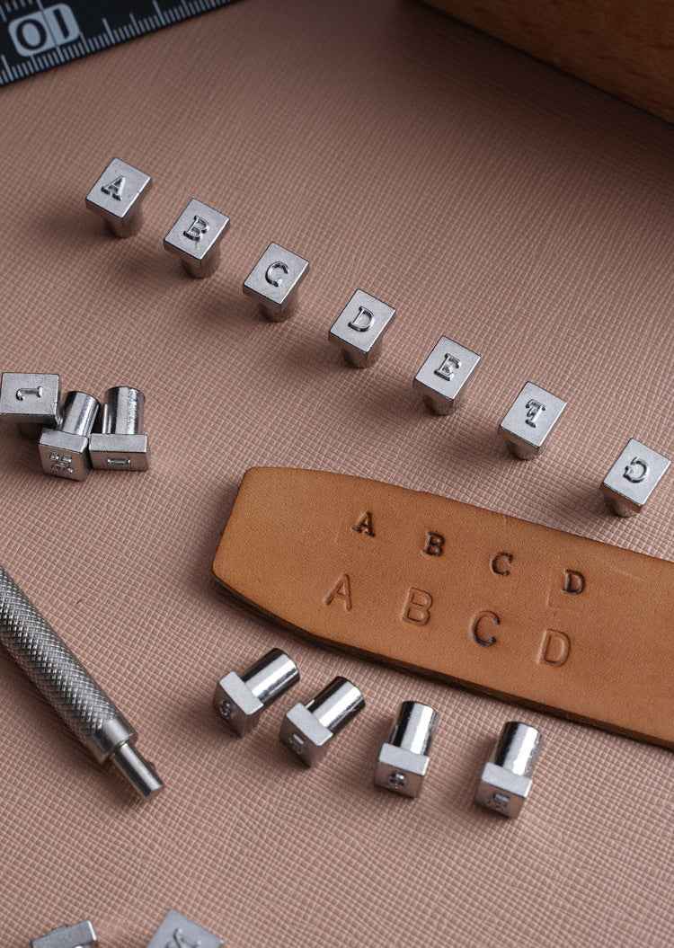 37 Pieces Number and Alphabet Leather Stamping Tool Set 4/6mm