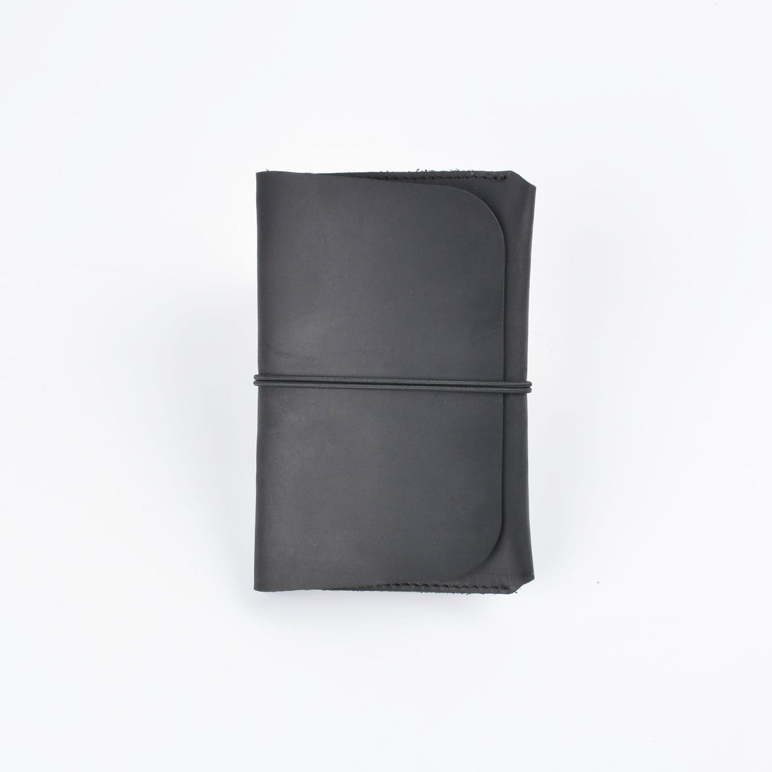 Genuine Leather Passport Card Holder Travel Wallet Black