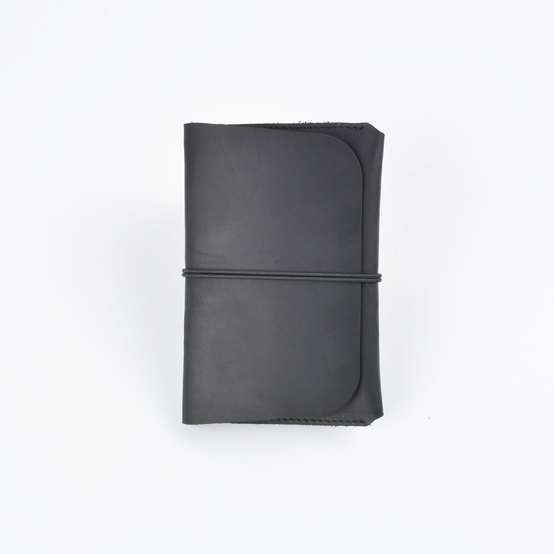 Genuine Leather Passport Card Holder Travel Wallet Black