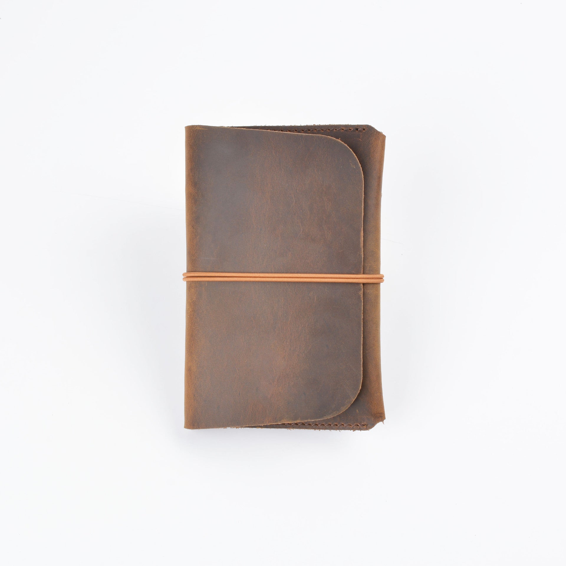 Genuine Leather Passport Card Holder Travel Wallet Brown