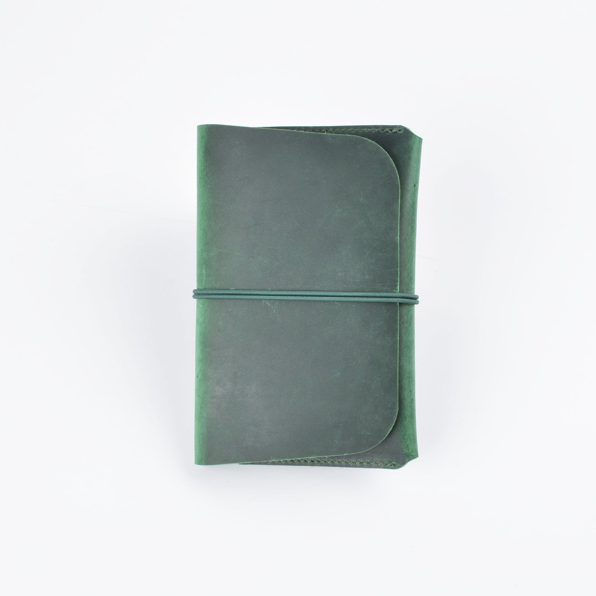 Genuine Leather Passport Card Holder Travel Wallet Green