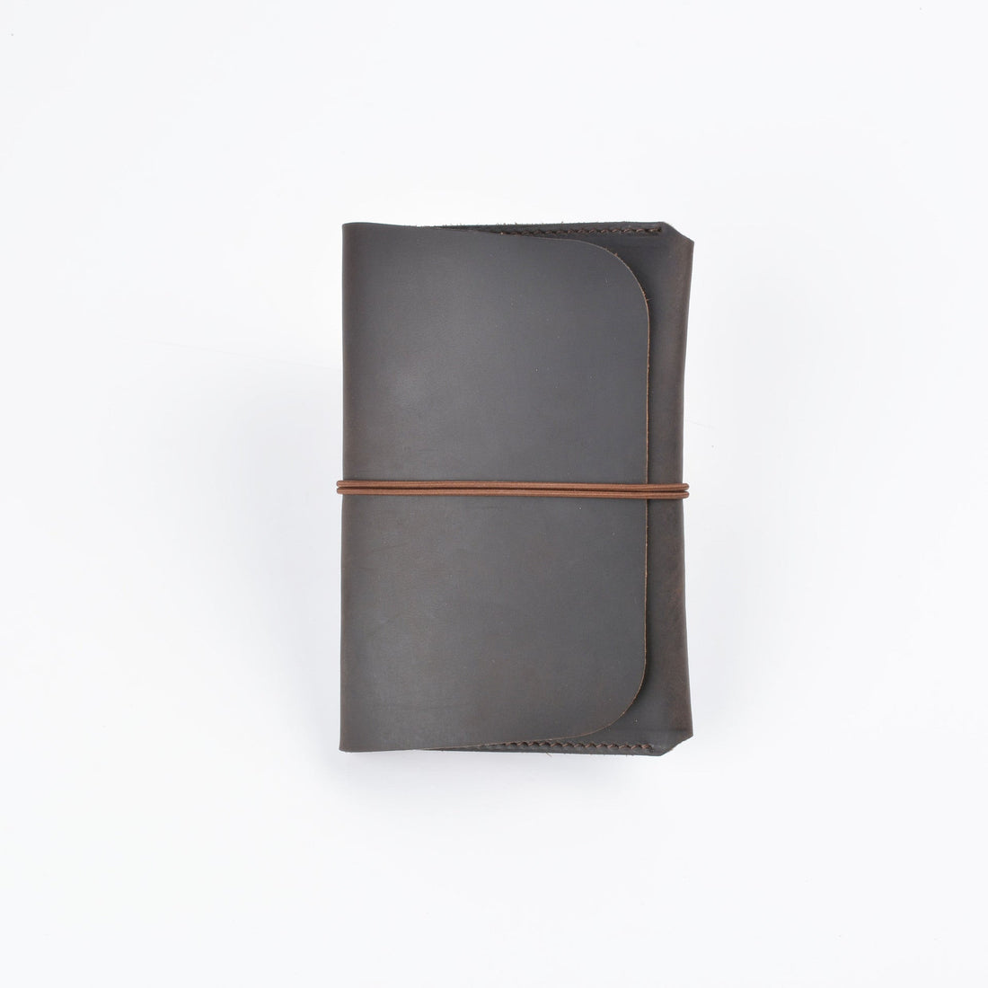 Genuine Leather Passport Card Holder Travel Wallet Black