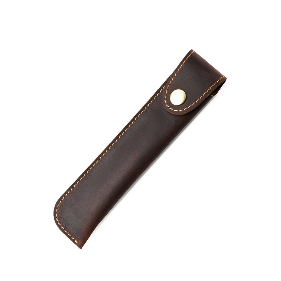 Handmade Crazy Horse Leather Fountain Pen Sleeve Black