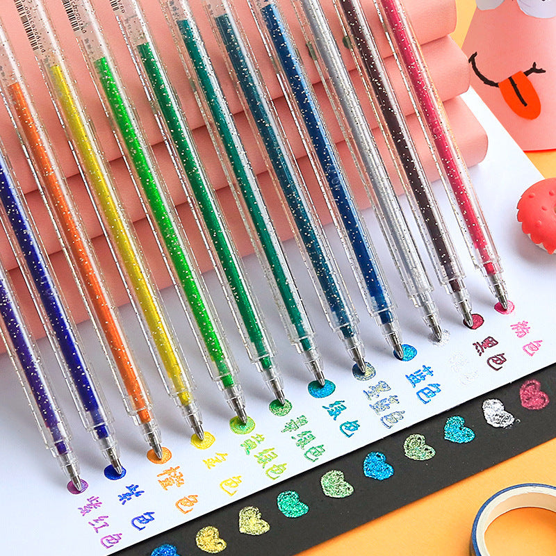 8/12/18 Color Glitter Gel Pens 1.0MM