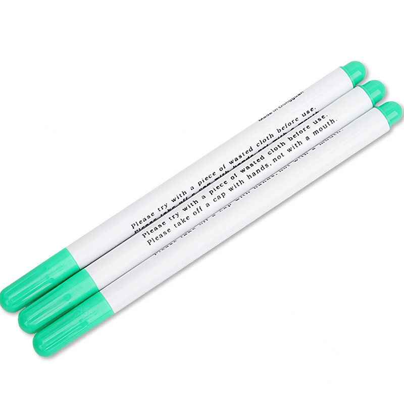 12pcs Disappearing Ink Marking Pen,Air Water Erasable Pen Fabric Marker Green