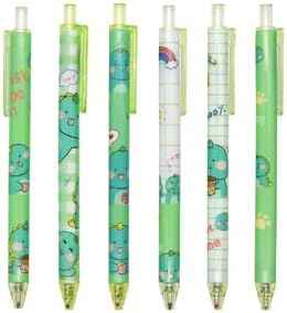 12PCS Cute Dinosaur Retractable Gel Pens For Kids School Supplies